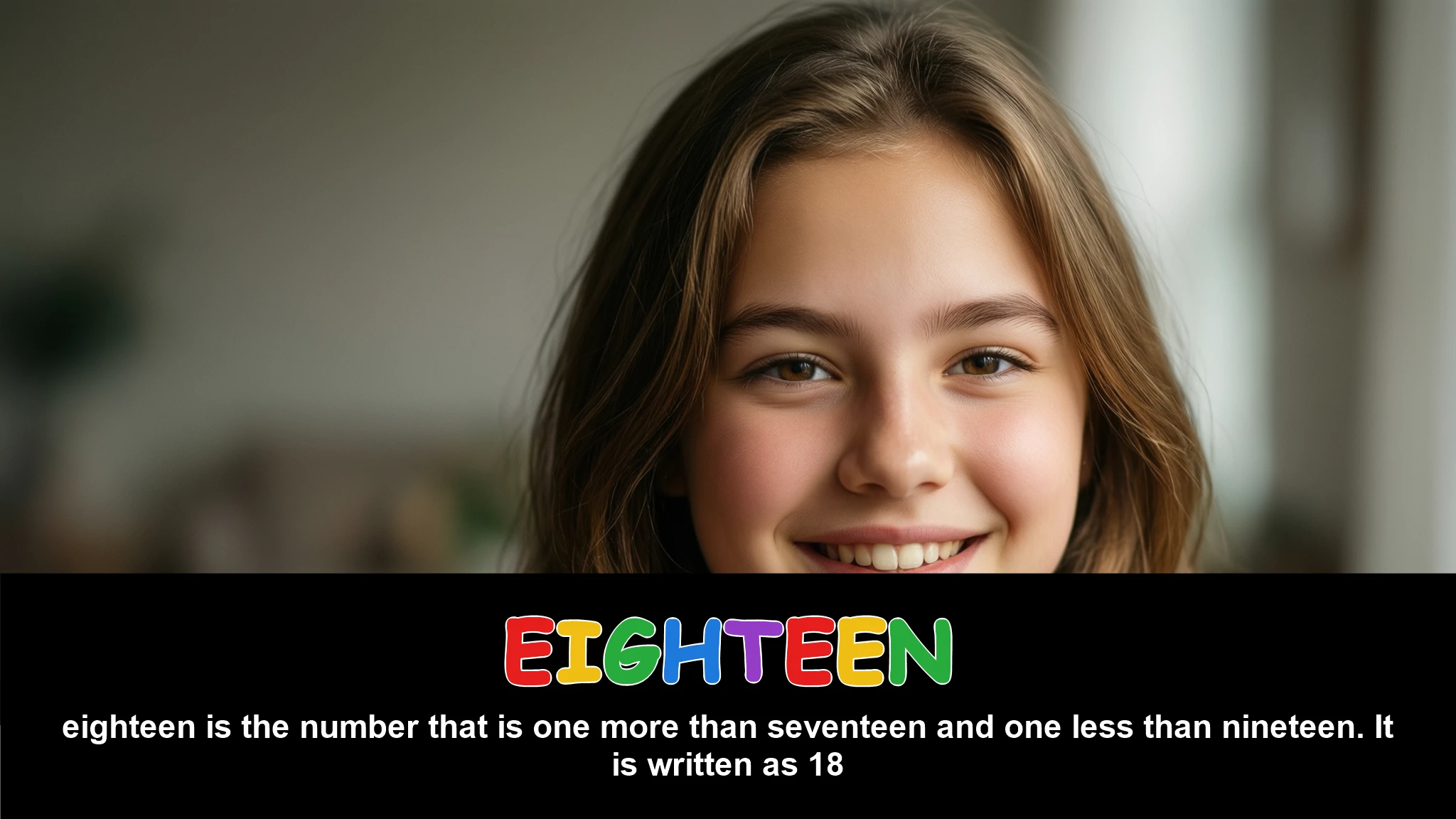 English Illustration for eighteen